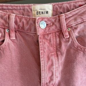 Sézane Rose Pink Denim Jeans